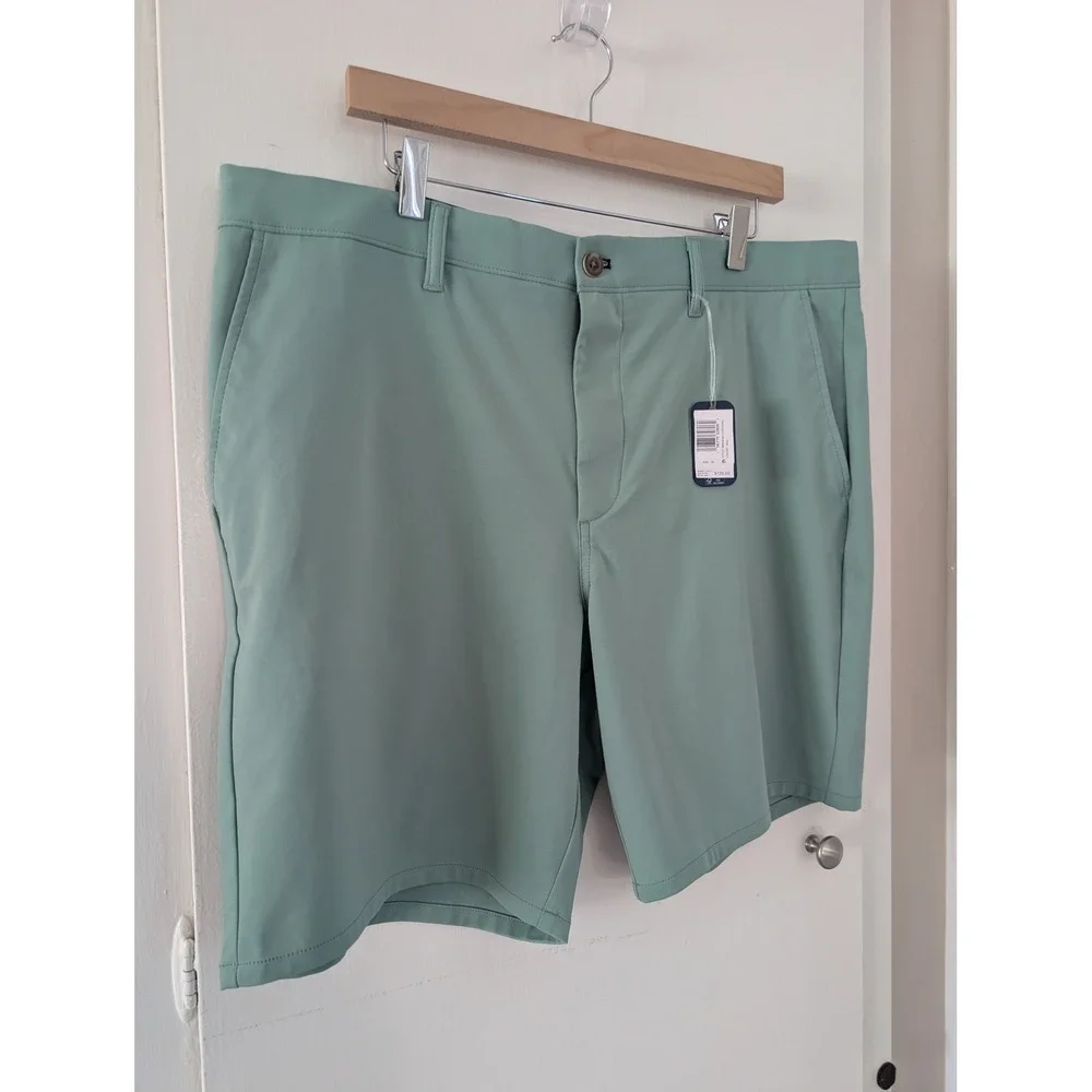 Johnnie-O Mens Jupiters Performance Golf Shorts Jungle Green 38 Men's 38 NEW